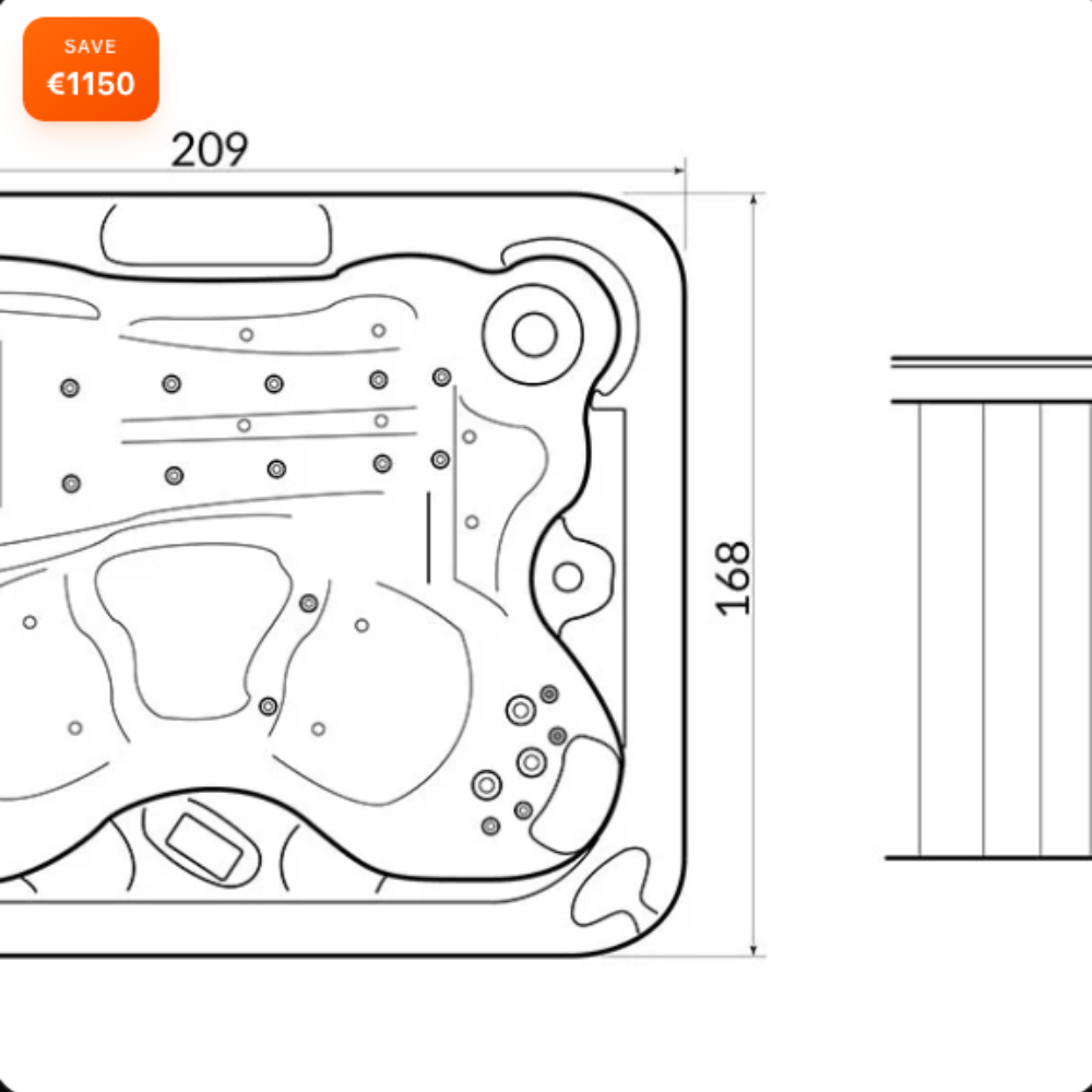 Hydropool BL-837 — Outdoor Hydromassage Spa