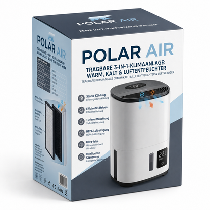 PolarAir – Mobiles Klimagerät 18.000 BTU | Kühlen & Heizenno