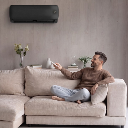 Split-Klimaanlage Inverter 2,5 Tonnen mit Wi-Fi (schwarz)