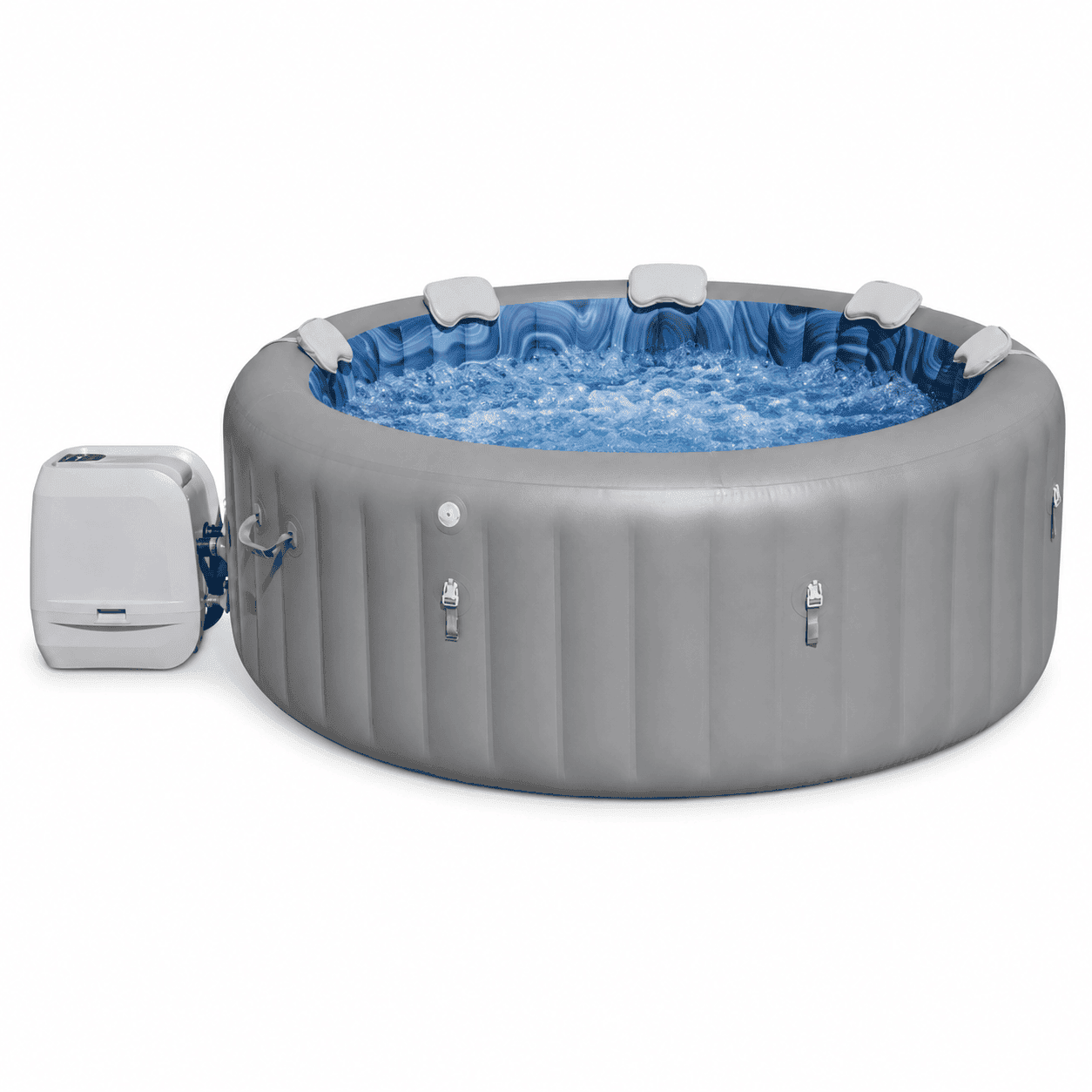 Aufblasbarer Whirlpool für 7 Personen mit Massagedüsen
