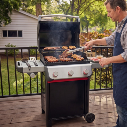 Gasgrill Flame Pro G-435 mit 5 Brennern und Seitenkocher
